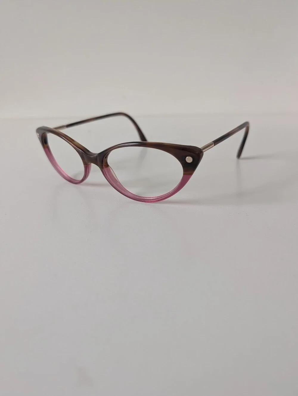 Tom Ford TF5189 050 Cat Eye Eyeglasses Brown Purple Tortoise 54-17-140 Italy.